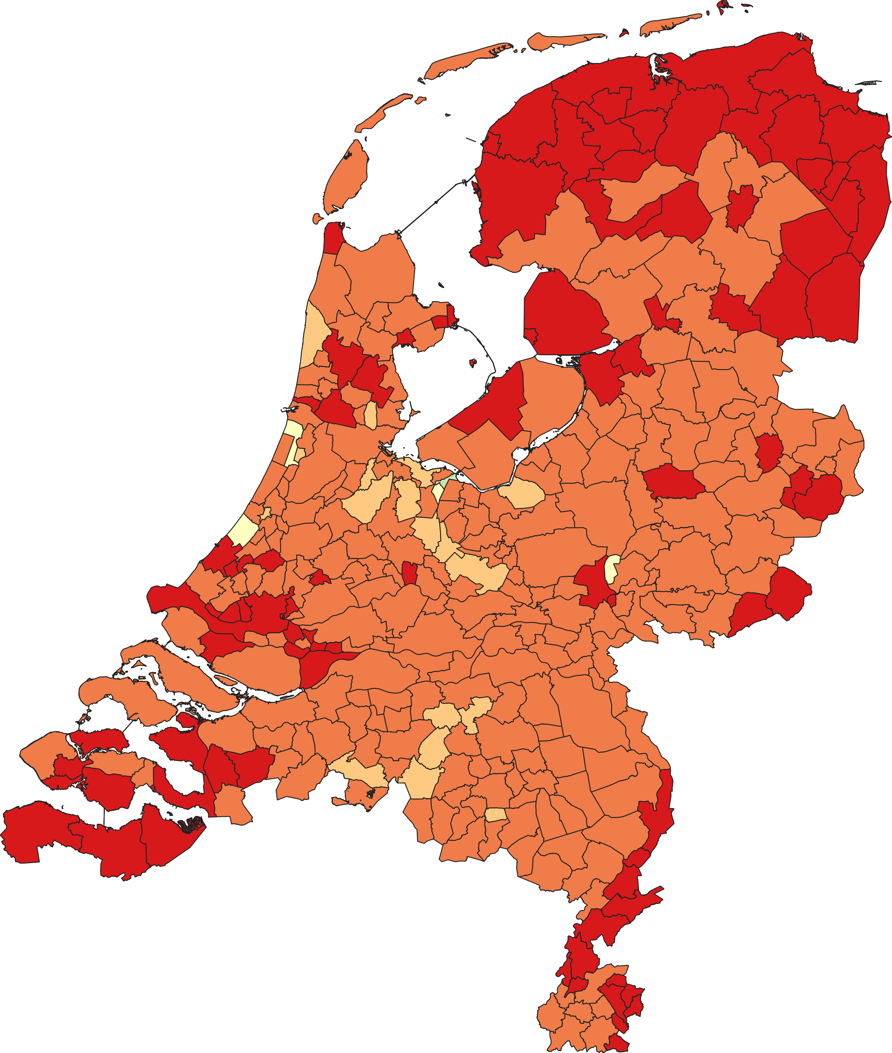 Kaart woningwaarden 2004
